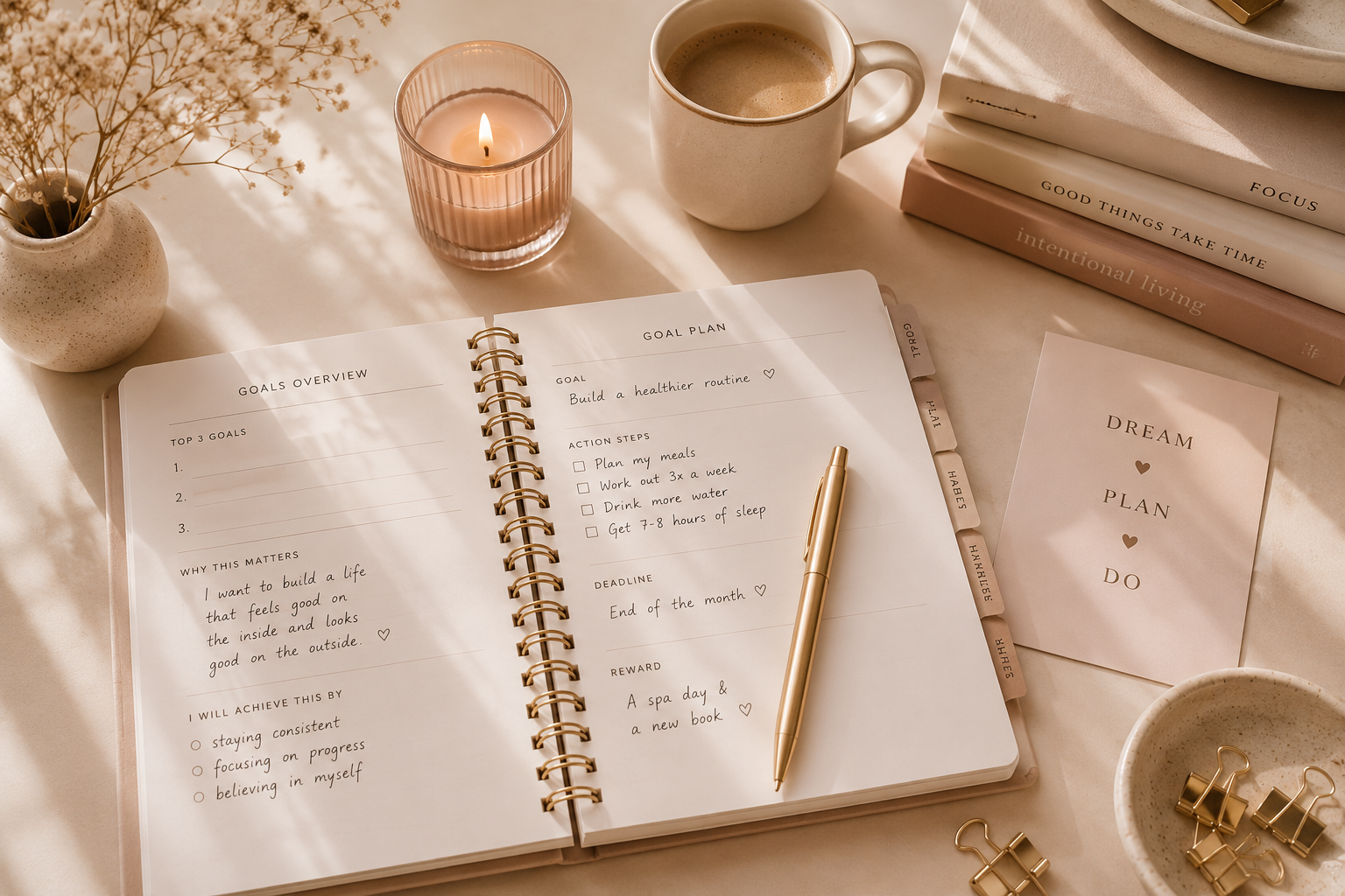 How to Actually Stick to Your Goals ♡