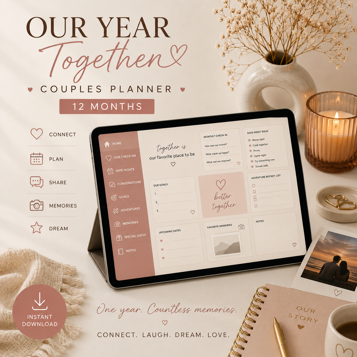 Our Year Together – 12-Month Couples Planner