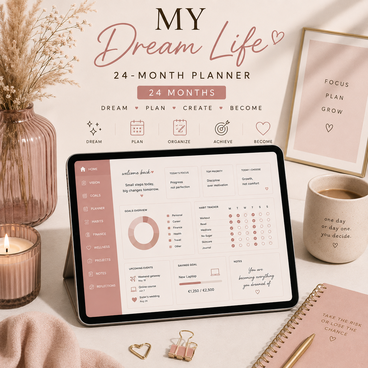 My Dream Life – 24-Month Digital Planner